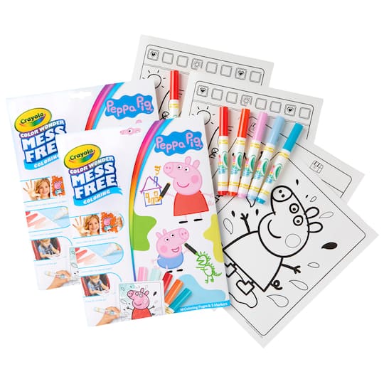 Crayola Peppa Pig Color Wonder Mess Free Coloring Pad &#x26; Markers, 2ct.